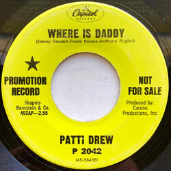 Patti Drew Where Is Daddy / Sufferer USED VINYL 7INCH 45 RPM PROMO