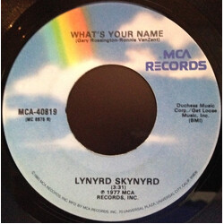 Lynyrd Skynyrd What's Your Name USED VINYL 7INCH 45 RPM REISSUE