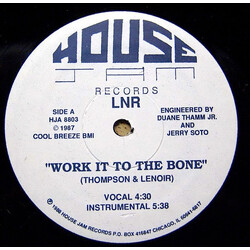 LNR Work It To The Bone USED VINYL 12INCH 33 S RPM REPRESS