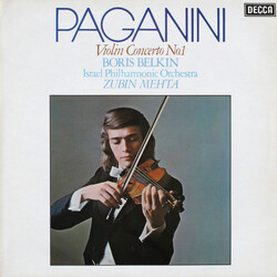 Niccolò Paganini / Boris Belkin / Israel Philharmonic Orchestra / Zubin Mehta Violin Concerto No. 1 Vinyl LP USED