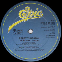 Bobby Thurston Very Last Drop USED VINYL 12INCH 45 RPM