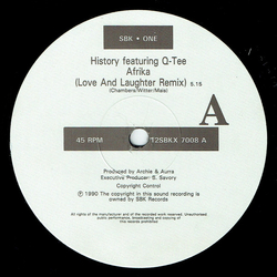History / Q-Tee Afrika (Love And Laughter Remix) Vinyl 12" USED