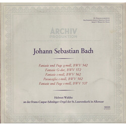 Johann Sebastian Bach / Helmut Walcha Orgelwerke BWV 542, 572, 562, 582, 573 Vinyl LP USED