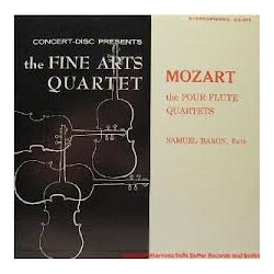 The Fine Arts Quartet / Wolfgang Amadeus Mozart / Samuel Baron The Four Flute Quartets Vinyl LP USED