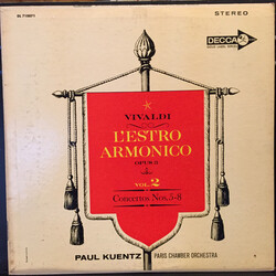 Paul Kuentz / Antonio Vivaldi L'Estro Armonico Opus 3 - Vol. 2 - Concertos Nos. 5-8 Vinyl LP USED