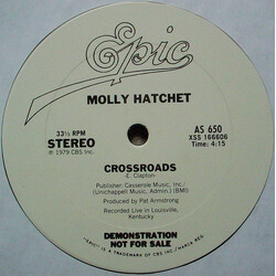 Molly Hatchet Crossroads USED VINYL 12INCH 33 S RPM PROMO