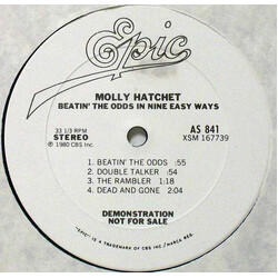 Molly Hatchet Beatin' The Odds In Nine Easy Ways Vinyl LP USED
