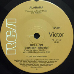 Alabama Roll On (Eighteen Wheeler) USED VINYL 7INCH 45 RPM SINGLE
