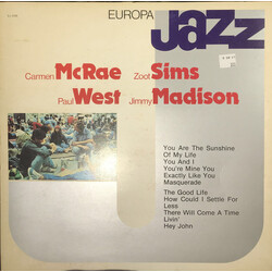 Carmen McRae / Zoot Sims / Paul West / Jimmy Madison Europa Jazz Vinyl LP USED