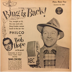 Bing Crosby / Bob Hope / Judy Garland / Peggy Lee Philco Radio Time, October 16, 1946 / Philco Radio Time, February 19, 1947 Vinyl LP USED