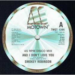 Smokey Robinson And I Don't Love You USED VINYL 12INCH 45 RPM SINGLE