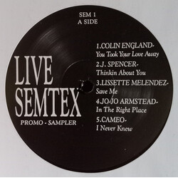Various Live Semtex Promo Sampler Vinyl LP USED
