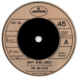 The Chi-Lites Happy Being Lonely Vinyl 7" USED