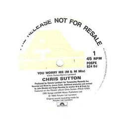 Chris Sutton All My Life / Know It All / You Worry Me Vinyl 12" USED