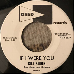 Rita Raines If I Were You / Boy Meets Girl USED VINYL 7INCH SINGLE PROMO