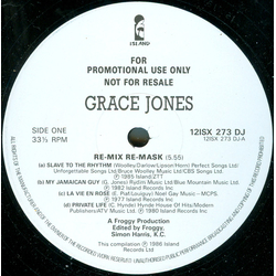 Grace Jones Re-Mix Re-Mask Vinyl 12" USED