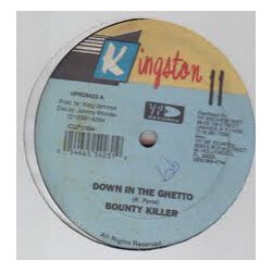 Bounty Killer Down In The Ghetto USED VINYL 12INCH 45 RPM SINGLE STEREO