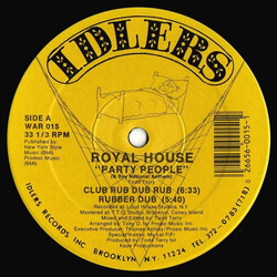 Royal House Party People / Key The Pulse USED VINYL 12INCH 33 S RPM STEREO