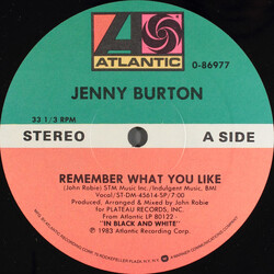Jenny Burton Remember What You Like VINYL 12" USED