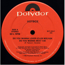 Hot Box (2) Do You Wanna Lover USED VINYL 12INCH 33 S RPM