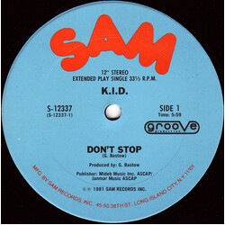 K.I.D. Don't Stop VINYL 12" USED