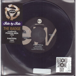 Poison Idea / Pantera The Badge USED VINYL 7INCH 45 RPM RECORD STORE DAY LIMITED EDITION