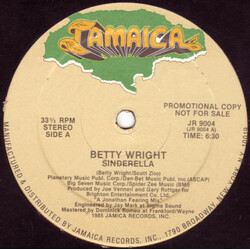 Betty Wright Sinderella USED VINYL 12INCH 33 S RPM PROMO