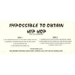 Various Impossible To Obtain Hiphop (The 4th Chapter) Vinyl LP USED