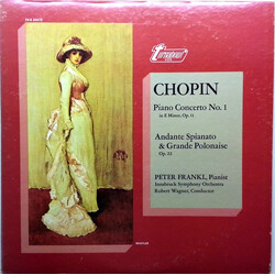 Frédéric Chopin / Peter Frankl / Symphonieorchester Innsbruck / Robert Wagner (4) Piano Concerto No. 1 / Andante Spianato & Grande Polonaise Vinyl LP 