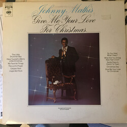 Johnny Mathis Give Me Your Love For Christmas Vinyl LP USED