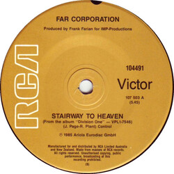 Far Corporation Stairway To Heaven USED VINYL 7INCH 45 RPM SINGLE