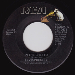 Elvis Presley In The Ghetto VINYL 7" USED