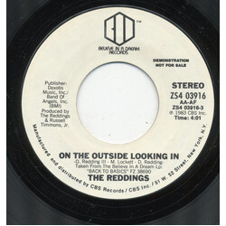 The Reddings On The Outside Looking In USED VINYL 7INCH 45 RPM PROMO STEREO