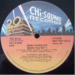Gene Chandler When You're # 1 VINYL 12" USED