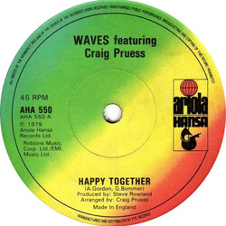 Waves (5) / Craig Pruess Happy Together USED VINYL 7INCH 45 RPM SINGLE