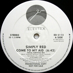 Simply Red Come To My Aid Vinyl 12" USED