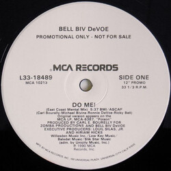 Bell Biv DeVoe Do Me! USED VINYL 12INCH SINGLE 33 S RPM PROMO
