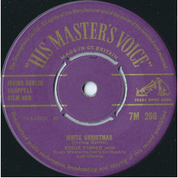Eddie Fisher / Hugo Winterhalter's Orchestra And Chorus White Christmas / Count Your Blessings Instead Of Sheep Vinyl 7" USED