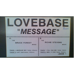 Lovebase Message USED VINYL 12INCH WHITE LABEL