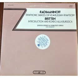Joshua Pierce / Dorothy Jonas Music For Two Pianos By Britten And Rachmaninoff Vinyl LP USED