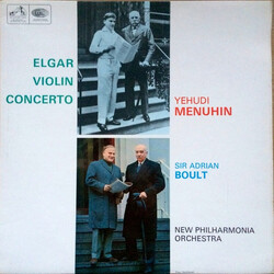 Yehudi Menuhin / Sir Adrian Boult / Sir Edward Elgar Violin Concerto In B Minor, Op. 61 Vinyl LP USED
