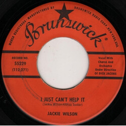 Jackie Wilson I Just Can't Help It / My Tale Of Woe USED VINYL 7INCH 45 RPM SINGLE