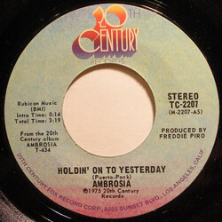Ambrosia (2) Holdin' On To Yesterday USED VINYL 7INCH 45 RPM SINGLE STYRENE