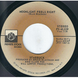 Starbuck (2) Moonlight Feels Right / Lash LaRue USED VINYL 7INCH 45 RPM SINGLE STYRENE