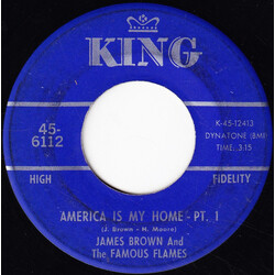 James Brown & The Famous Flames America Is My Home USED VINYL 7INCH 45 RPM SINGLE