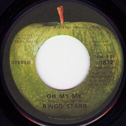 Ringo Starr Oh My My USED VINYL 7INCH 45 RPM SINGLE STEREO