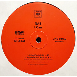 Nas I Can / Mastermind USED VINYL 12INCH 33 S RPM PROMO
