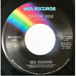 Neil Diamond Cracklin' Rosie USED VINYL 7INCH 45 RPM SINGLE REISSUE