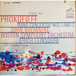 Sergei Prokofiev / John Browning (2) / Boston Symphony Orchestra / Erich Leinsdorf Prokofieff: Piano Concertos Nos. 1 And 2 Vinyl LP USED