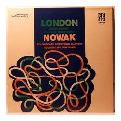 Edwin London / Lionel Nowak Brass Quintet / Psalm Of These Days II / Soundscape For String Quartet / Soundscape For Piano Vinyl LP USED